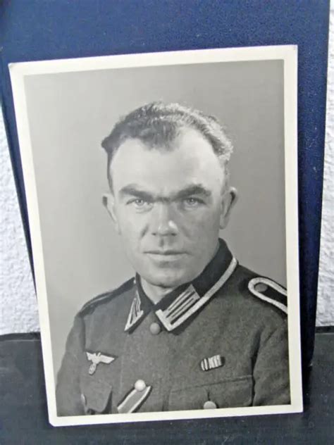 Foto Alt Wk Portrait Soldat Wehrmacht Medaille Orden Ak Ca X Cm