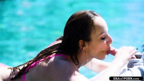 Busty Cheating Milf Gets Fucked Outdoors By A Pool Cleaner