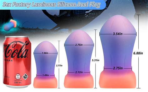 Amazon Sex Factory Silicone Anal Plug Glow In The Dark Fantasy Butt Plug With Powerful