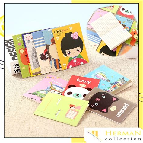 Jual Hc Buku Tulis Mini Motif Kartun Note Book Mini Cartoon Mini Book