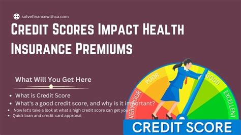 Credit Scores Impact Health Insurance Premiums Learn Finance