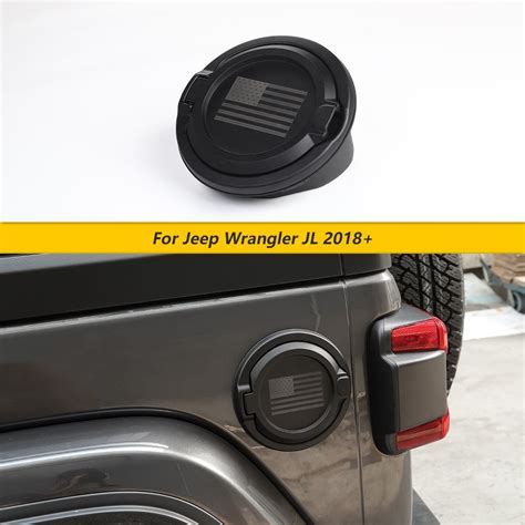 Cherocar Gas Tank Cap Fuel Filler Door Cover For Jeep Wrangler Jl