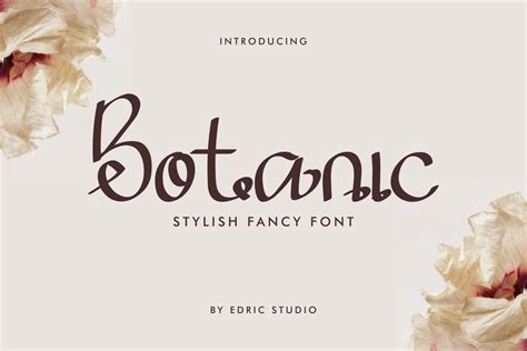 Botanic Font By Edricstudio · Creative Fabrica