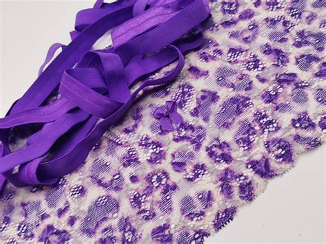 Knickers Lingerie Making Stretch Lace Kit PURPLE PANTHER Cm Wide Etsy