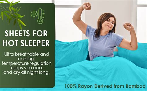 Amazon Luxury Sheets Viscose Derived From Bamboo Pcs Cooling Sheet Set For Hot