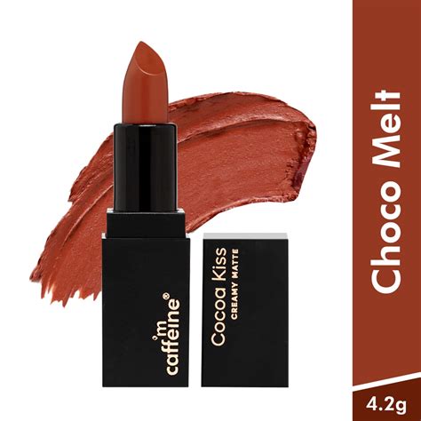 Buy MCaffeine Cocoa Kiss Creamy Matte Nude Lipstick With Cocoa Butter Choco Melt G Online