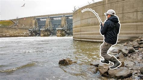 I Thought I Was SNAGGED Giant SPILLWAY Fishing YouTube