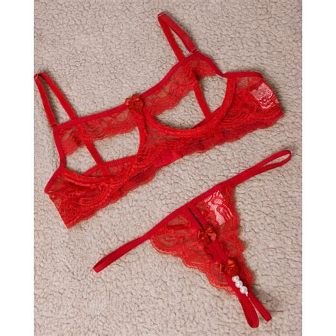 Conjunto Renda Lingerie Sexy Calcinha Suti Sensual Shopee Brasil