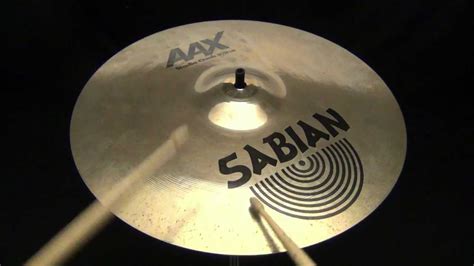 Sabian AAX, 14" Studio Crash Cymbal Sound Sample Video, 684 Grams, The ...