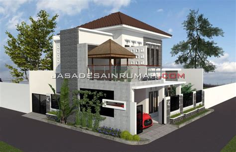 89 Foto Gambar Desain Rumah 2 Lantai Dengan Balkon Mau Coba