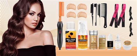 Amazon Hot Comb Set Pcs Electric Hair Straightener Comb Curling Iron For Natural Black