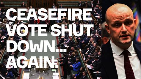 Outrage As Gaza Ceasefire Debate Shut Down By Speaker W Snps