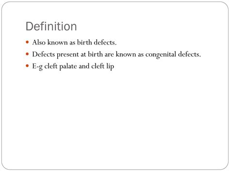 Solution Congenital Defects Studypool