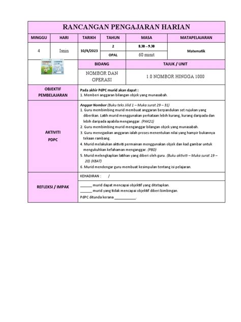 Rph Tahun 2 Minggu 4 Pdf