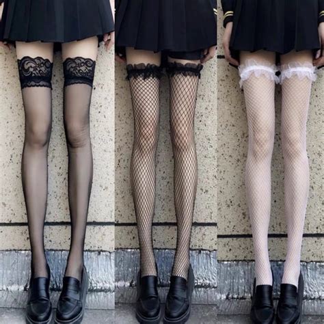 Jual Stocking Fishnet Jaring Renda Stoking Lingerie Seksi Wanita Transparan Renda Jala Stoking