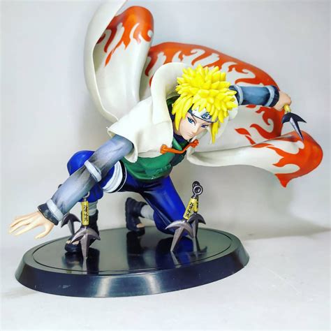 Boneco Do Minato - Minato Namikaze Action Figure Boneco 17cm - Quarto Hokage - Escorrega o ...