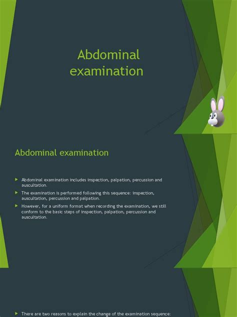 Abdominal Examination Download Free Pdf Abdomen Gastroenterology