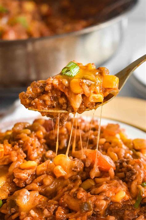 One Pot Mexican Beef And Rice • Dance Around The Kitchen