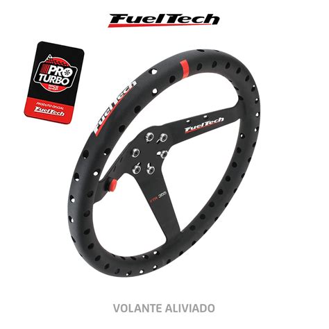 VOLANTE FUEL TECH ALUMINIO ALIVIADO PRETO 1903 FUELTECH 1903