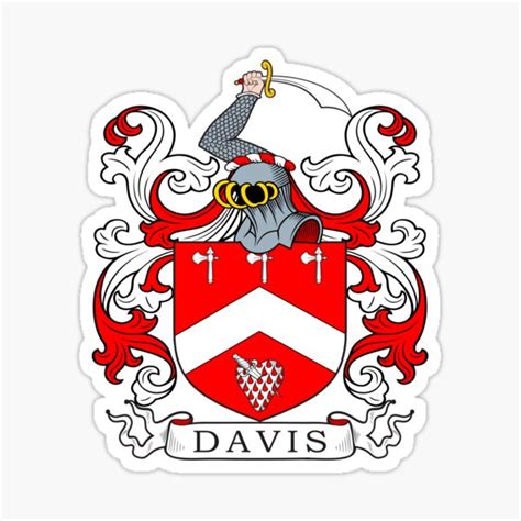 Davis Family Crest Stickers | Redbubble