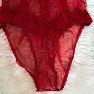 Sachet Intimates Sleepwear Red Lace Lingerie Teddy Poshmark