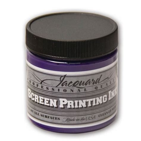 Jacquard Professional Screen Printing Ink 4 Oz Jar Opaque Violet