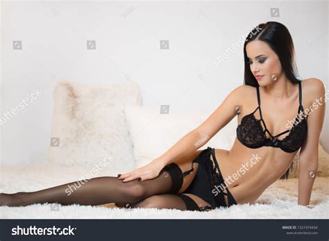 Sensual Brunette Beauty Elegant Lingerie Stock Photo Shutterstock
