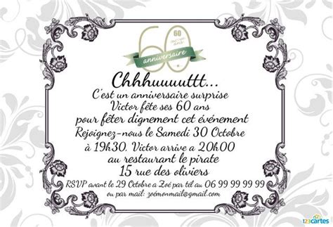 Invitation Surprise Ans Cartes Invitation Anniversaire