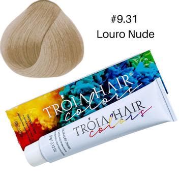 Coloração Troia Loiro Nude g Keratin e Óleo Troia Hair Matizador Magazine Luiza