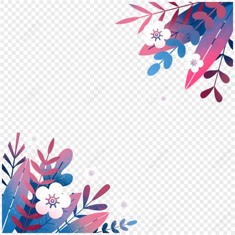 Colorful Gradient Palm Tree Leaf Bordergreetingsky Png Image And