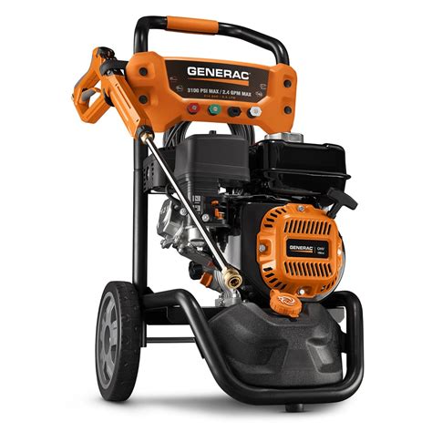 Generac Residential 3100 Psi One Wash 24 Gpm Gas Pressure Washer Carb At