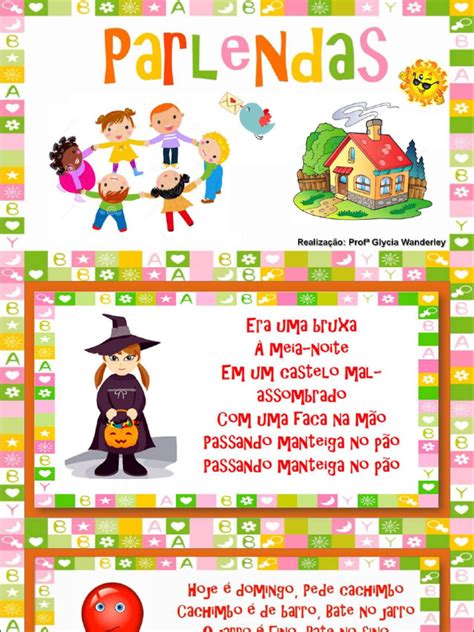 Fichas de Leitura - Parlendas | PDF