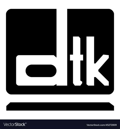 Dtk Computers Logo Free Royalty Free Vector Image