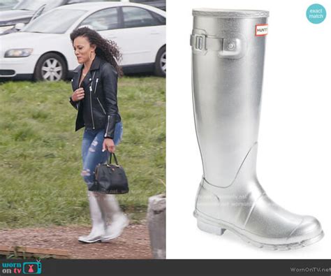 Wornontv Ashleys Silver Metallic Boots On The Real Housewives Of