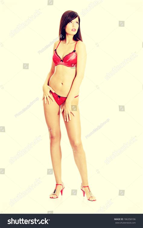 Sexy Lady Lingerie Isolated On White Stock Photo 186358106 Shutterstock