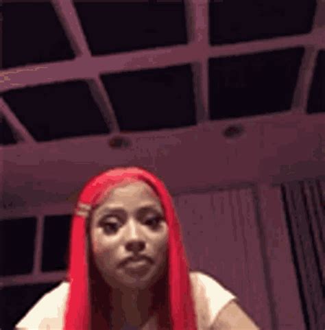 Nicki Minaj Smh GIF - NickiMinaj Smh RedHair - Discover & Share GIFs