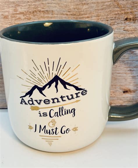 Adventure Is Calling Mountain Coffee Mug - CupofMood
