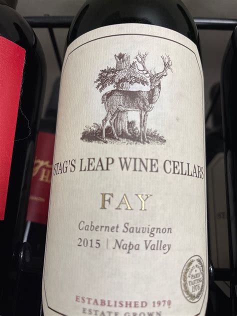 2015 Stag S Leap Wine Cellars Cabernet Sauvignon Estate Napa Valley Fay