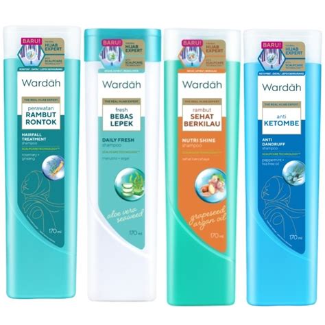 jual wardah shampoo   anti dandruff hairfall nutri shine daily