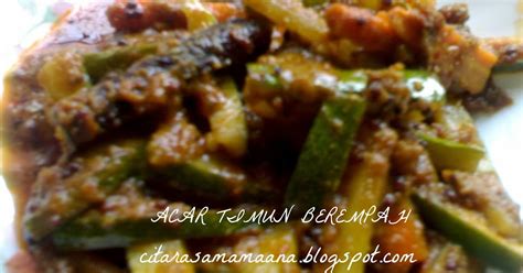 acar timun berempah resepi acar timun menggunakan rempah kari ikan