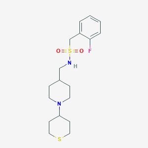 1 2 Fluorophenyl N 1 Tetrahydro 2H Thiopyran 4 Yl Piperidin 4 Yl