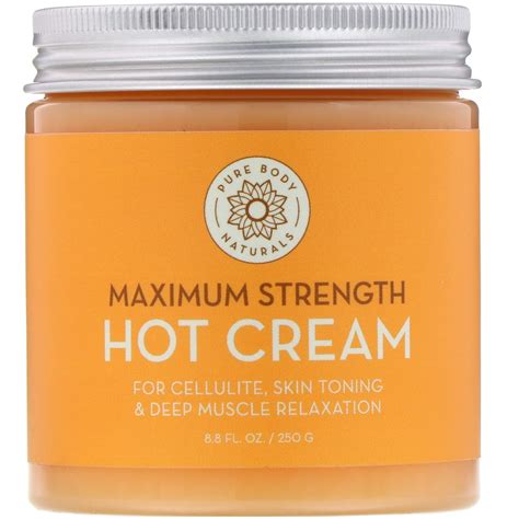 Pure Body Naturals Maximum Strength Hot Cream 8 8 Fl Oz 250 G IHerb