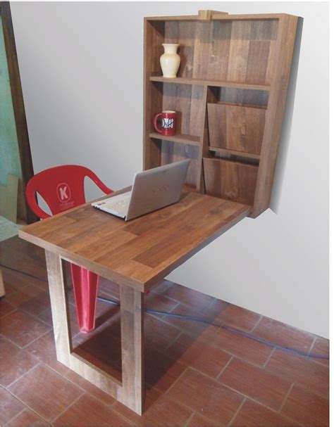 Mesa Retrátil De Parede Com Estante Multi Uso R 55000 No Mercadolivre