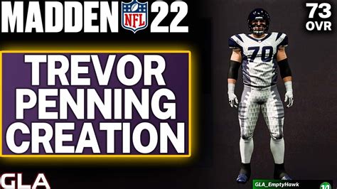 Madden Lt Trevor Penning Creation Northern Iowa Panthers