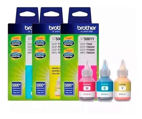 Tintas Brother Bt5001 Color Original Pack 3u Cuotas sin interés