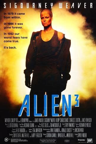 'SIGOURNEY WEAVER. "Alien 3" [1992], directed by DAVID FINCHER ...