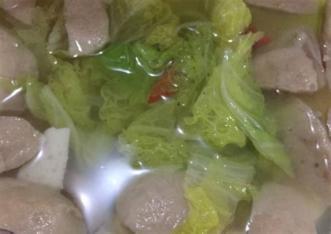 Resep Sayur Bening Sawi Putih Dan Bakso Oleh Inda Sari Aprilly Cookpad