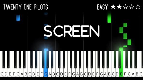 Twenty One Pilots Screen Easy Piano Tutorial Youtube