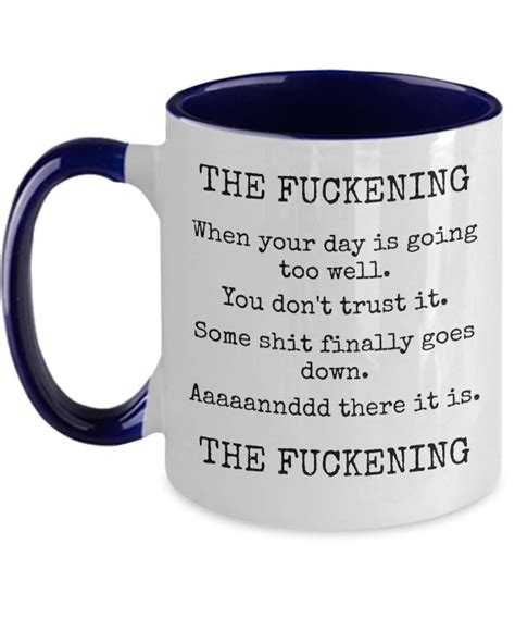 Fuck Mug Fuck Vocabulary Mug Funny Fuck Mugs Sarcastic Gifts The Fuckening Saying Rude