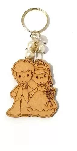 Recuerdos Boda 40 Llaveros Originales En Madera Mdf En Venta En